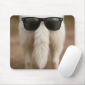 Dark Sunglasses On a Dog Tail Muismat (Met muis)