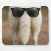 Dark Sunglasses On a Dog Tail Muismat (Voorkant)