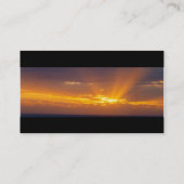 Dark Sunset Foto Visitekaartje (Achterkant)