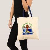Dark Surfer Girl Tote Bag (Voorkant (product))