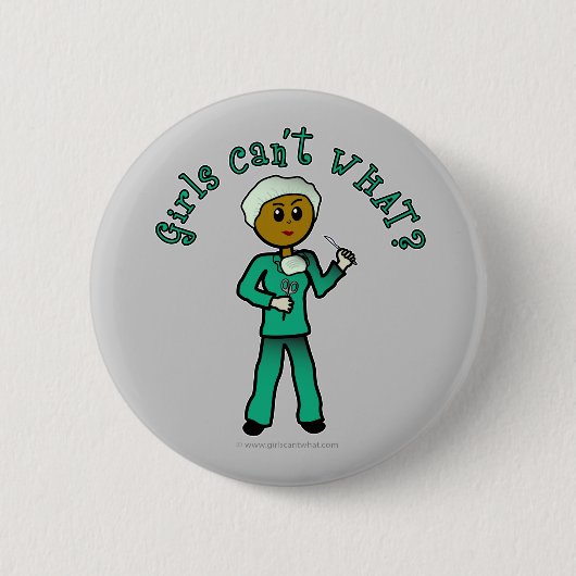 Dark Surgeon Girl Ronde Button 5,7 Cm (Voorkant)