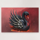 Dark Swan of Bones – Gothic Elegance  Legpuzzel (Horizontaal)