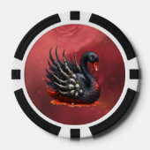 Dark Swan of Bones – Gothic Elegance  Poker Chips (Voorkant)