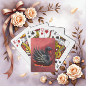 Dark Swan of Bones – Gothic Elegance Pokerkaarten
