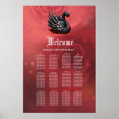 Dark Swan of Bones – Gothic Elegance  Poster (Voorkant)