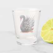 Dark Swan of Bones – Gothic Elegance  Shot Glas (Achterkant)