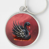 Dark Swan of Bones – Gothic Elegance  Sleutelhanger (Voorkant)