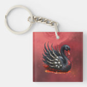 Dark Swan of Bones – Gothic Elegance  Sleutelhanger (Voorkant)