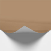 DARK TAN (of lichtbruine vaste kleur) ~ Cadeaupapier (Hoek)