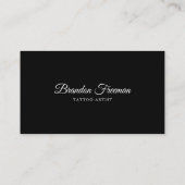 Dark Tattoo Machine Ink Tattooist Studio Visitekaartje (Achterkant)