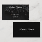 Dark Tattoo Machine Ink Tattooist Studio Visitekaartje (Voorkant / Achterkant)