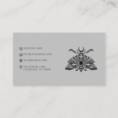 Dark Tattoo Salon Death moth Visitekaartje (Achterkant)