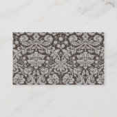 Dark Taupe, Brown Damask; Parijs Visitekaartje (Achterkant)