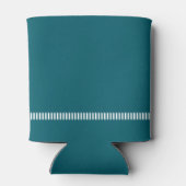 Dark Teal Modern Typography Wedding Blikjeskoeler (Achterkant)