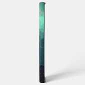 Dark Teal Night New York City Skyline Samsung Galaxy Hoesje (Linkerkant)