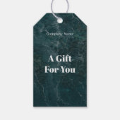 Dark teal ocean themed cadeaulabel (Voorkant)