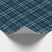 Dark Teal Plaid Cadeaupapier (Hoek)