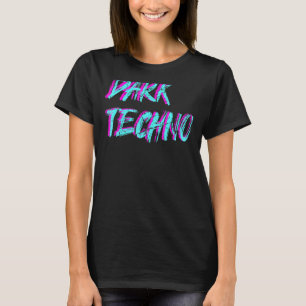 Dark Techno Mannen Tekke Tekkno Raver Party Techno T-shirt