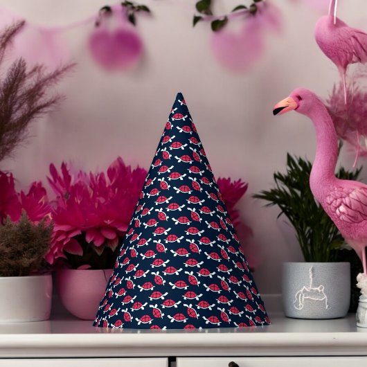 Dark Theme Tortoise Cartoon Feesthoedjes