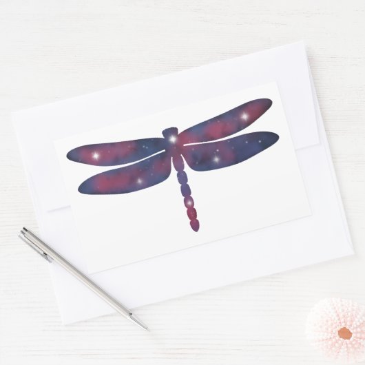 Dark Thick Dragonfly Starscape Sticker (Envelop)