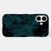 Dark Tides: een monochroom meesterwerk Case-Mate iPhone Case (Achterkant (horizontaal))