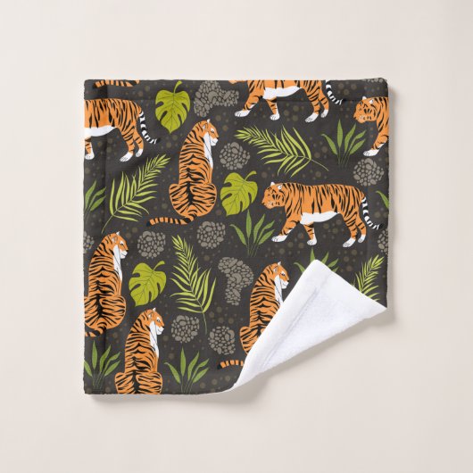 Dark Tiger Oerwoud Bad Handdoek (Wasdoekje)