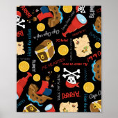 Dark Treasure Island Party Pirate Poster (Voorkant)