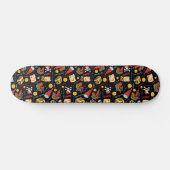 Dark Treasure Island Party Pirate Skateboard (Horizontaal)
