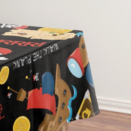 Dark Treasure Island Party Pirate Tafelkleed (Voorbeeld)