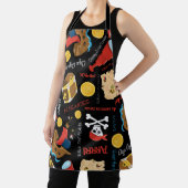Dark Treasure Island Pirate Party Apron Schort (Insitu)
