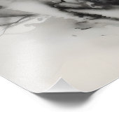 Dark Tree Ink Painting Foto Afdruk (Hoek)