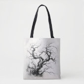 Dark Tree Ink Painting Tote Bag (Voorkant)