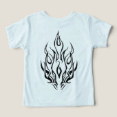 Dark Tribal Flame Mask – Abstract Fire Art Design (Design achterkant)