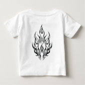 Dark Tribal Flame Mask – Abstract Fire Art Design (Achterkant)