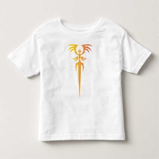 Dark Tribal Phoenix Emblem – Mythic Symbol Kinder Shirts (Voorkant)