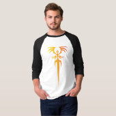 Dark Tribal Phoenix Emblem – Mythic Symbol T-shirt (Voorkant volledig)