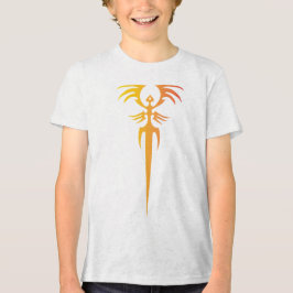 Dark Tribal Phoenix Emblem – Mythic Symbol Tri-Blend Shirt