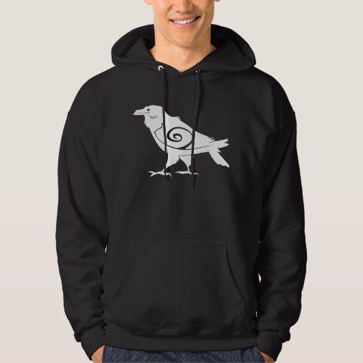 Dark Tribal Raven Hoodie (Voorkant)