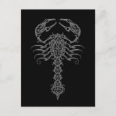 Dark Tribal Scorpion Briefkaart (Voorkant)