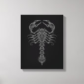 Dark Tribal Scorpion Canvas Afdruk (Voorkant)