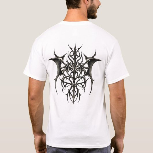 Dark Tribal Spike T-shirt (Achterkant)