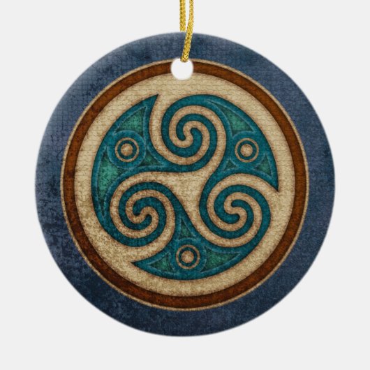 Dark Tris Pendant/Ornament Keramisch Ornament (Voorkant)