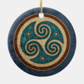 Dark Tris Pendant/Ornament Keramisch Ornament (Achterkant)