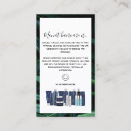 Dark Tropical Monat Wash Instructions Visitekaartje