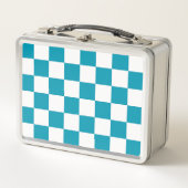Dark turquoise checkered (Voorkant)