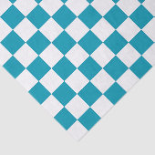 Dark turquoise checkered  tissuepapier (Detail)