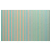 Dark Turquoise en Light Salmon Stripes Stof (Yard (91,4 cm))