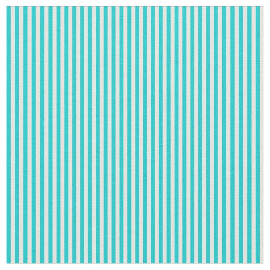 Dark Turquoise en Mint Cream Stripes Pattern Stof (Close Up)