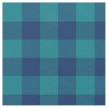 Dark Turquoise en Navy Blue Gingham Pset