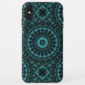 Dark Turquoise Floral Mandala Case-Mate iPhone Case (Achterkant)